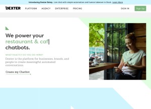How rundexter.com looks like on a tablet such as an iPad.