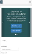 How runestone.academy looks like on a mobile device such as an iPhone.