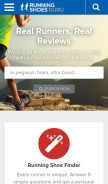 How runningshoesguru.com looks like on a mobile device such as an iPhone.