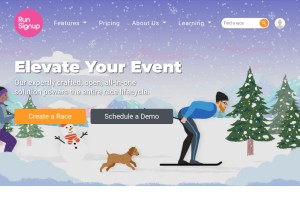 How runsignup.com looks like on a tablet such as an iPad.