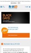 How rv24.de looks like on a mobile device such as an iPhone.