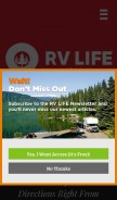 How rvlife.com looks like on a mobile device such as an iPhone.