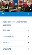 How rvo.nl looks like on a mobile device such as an iPhone.