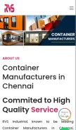 How rvscontainers.com looks like on a mobile device such as an iPhone.