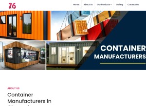 How rvscontainers.com looks like on a tablet such as an iPad.