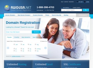 How rwgusa.net looks like on a tablet such as an iPad.