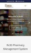 How rx30.com looks like on a mobile device such as an iPhone.