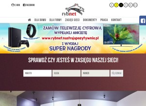 How rybnet.pl looks like on a tablet such as an iPad.