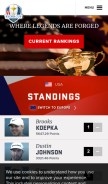 How rydercup.com looks like on a mobile device such as an iPhone.