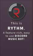 How rythmbot.co looks like on a mobile device such as an iPhone.
