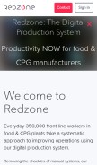How rz-ops.com looks like on a mobile device such as an iPhone.