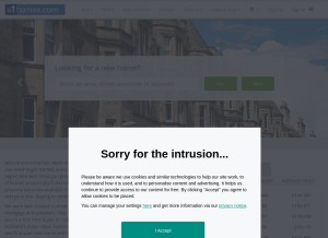 How s1homes.com looks like on a tablet such as an iPad.