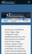 How s2member.com looks like on a mobile device such as an iPhone.