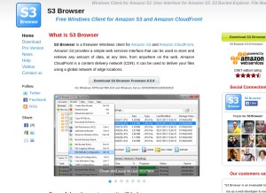 How s3browser.com looks like on a tablet such as an iPad.