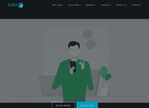 How s4mdsp.com looks like on a tablet such as an iPad.