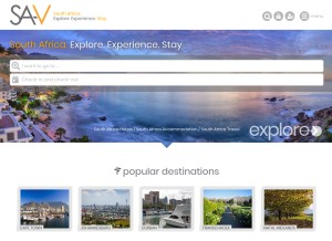 How sa-venues.com looks like on a tablet such as an iPad.