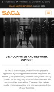 How sacatech.com looks like on a mobile device such as an iPhone.