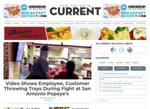 How sacurrent.com looks like on a tablet such as an iPad.