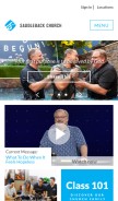 How saddleback.com looks like on a mobile device such as an iPhone.