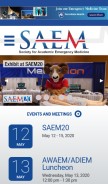 How saem.org looks like on a mobile device such as an iPhone.