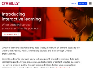 How safaribooks.com looks like on a tablet such as an iPad.