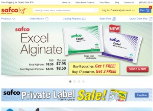 How safcodental.com looks like on a tablet such as an iPad.