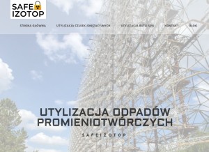 How safeizotop.pl looks like on a tablet such as an iPad.