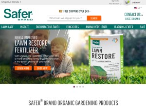 How saferbrand.com looks like on a tablet such as an iPad.