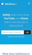 How safeshare.tv looks like on a mobile device such as an iPhone.