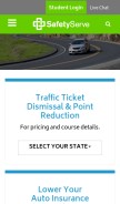 How safetyserve.com looks like on a mobile device such as an iPhone.