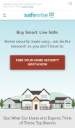 How safewise.com looks like on a mobile device such as an iPhone.