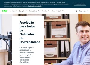 How sage.pt looks like on a tablet such as an iPad.