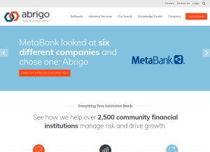 How sageworks.com looks like on a tablet such as an iPad.