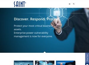 How saintcorporation.com looks like on a tablet such as an iPad.