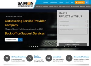 How saivionindia.com looks like on a tablet such as an iPad.