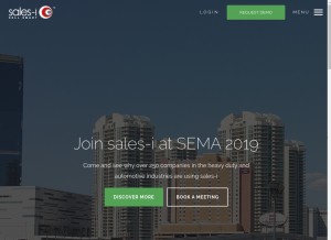 How sales-i.com looks like on a tablet such as an iPad.