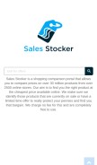 How salesstocker.com looks like on a mobile device such as an iPhone.
