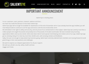How salient-eye.com looks like on a tablet such as an iPad.