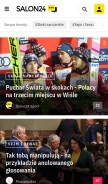How salon24.pl looks like on a mobile device such as an iPhone.