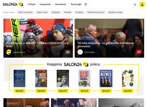 How salon24.pl looks like on a tablet such as an iPad.