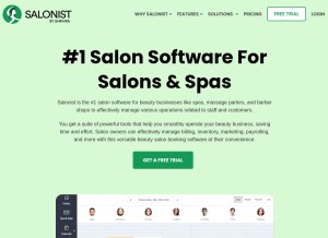 How salonist.io looks like on a tablet such as an iPad.