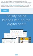 How salsify.com looks like on a mobile device such as an iPhone.