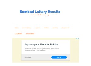 How sambadlottery.org looks like on a tablet such as an iPad.