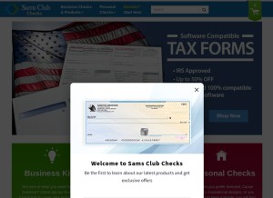 How samsclubchecks.com looks like on a tablet such as an iPad.