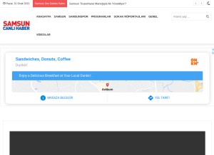 How samsuncanlihaber.com looks like on a tablet such as an iPad.