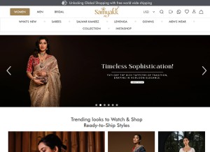How samyakk.com looks like on a tablet such as an iPad.