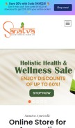 How sanatvaayurvedic.com looks like on a mobile device such as an iPhone.