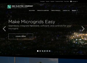How sandc.com looks like on a tablet such as an iPad.