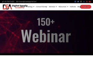 How sandiptrivedi.com looks like on a tablet such as an iPad.