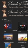 How sandsoftime.com.au looks like on a mobile device such as an iPhone.